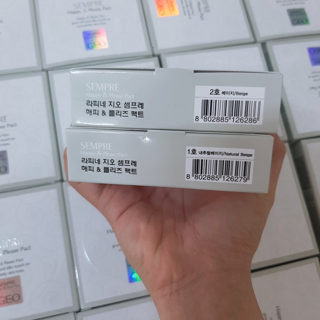 Phấn Geo Ngọc Trai Sempre Happy & Please Pact | BigBuy360 - bigbuy360.vn