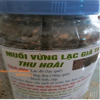 [1kg] MUỐI VỪNG ĐEN  LẠC ĐỎ GIÃ TAY  (vừng đen rửa sạch) rang bếp củi