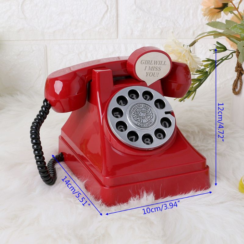 Loner Phone Model Telephone Vintage Baby Photography Props Decoration Background Funny Cute Newborn Photo Creative Photo Shot Models Plastic Retro Supplies