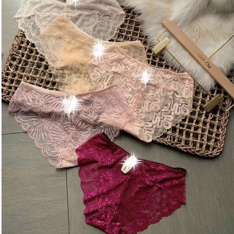 Quần lót ren xuyên thấu siêu sexy KIMCHIBIKINI chip nữ thiết kế họa tiết gợi cảm quyến rũ QL160