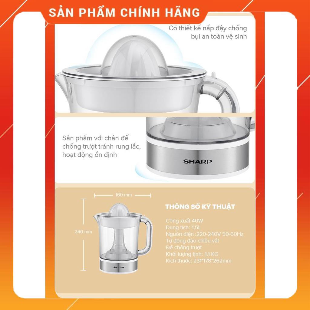 Máy Vắt Cam Sharp EJ-J415-WH Dung Tích 1.5L ( Màu Trắng) - Bảo hành 1 năm