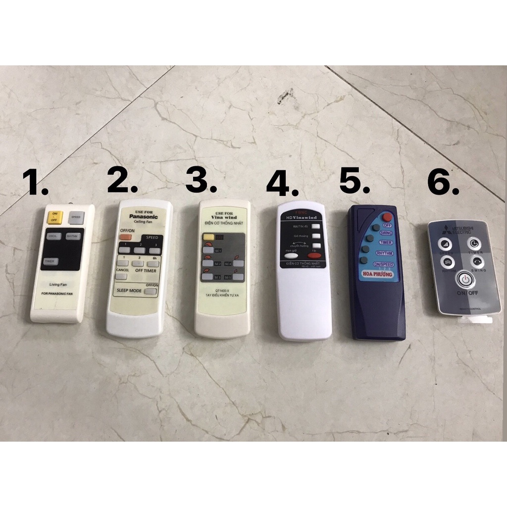 Remote khiển quạt đa năng các loại