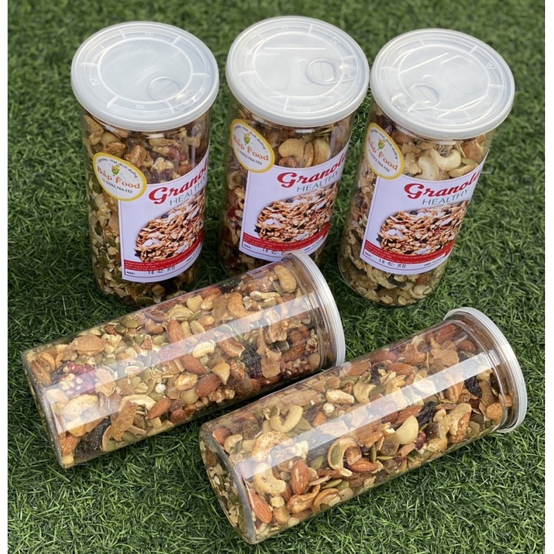 Hạt Ăn Kiêng Granola 8 Loại Hạt, Thêm Macca, Óc Chó Đỏ,Granola Siêu Hạt