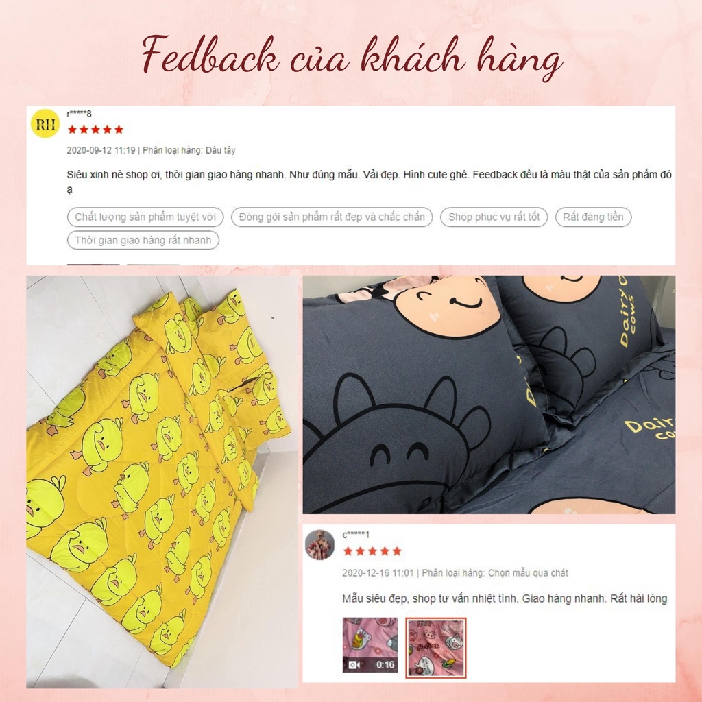 Bộ Vỏ Gối Nằm Cotton Poly Kích thước 45x65cm Rẻ Đẹp Chỉ Có Tại Zingzingmart