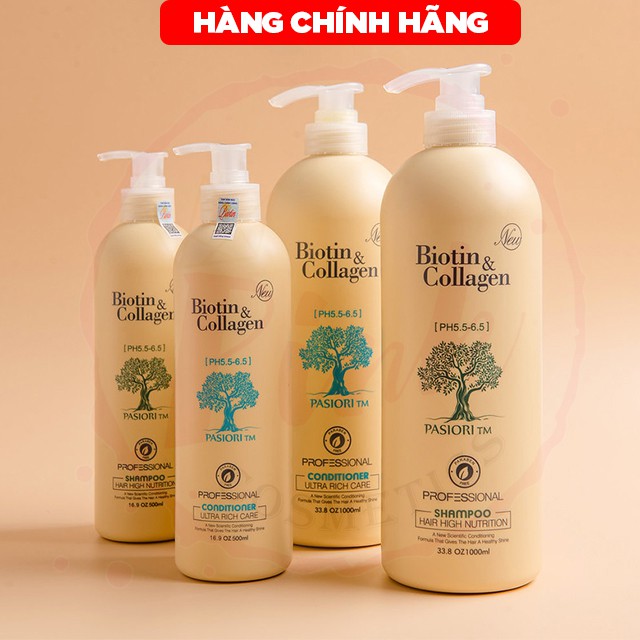 [CHÍNH HÃNG- TRẮNG] DẦU GỘI XẢ BIOTIN COLLAGEN NEW 500ml - 1000ml