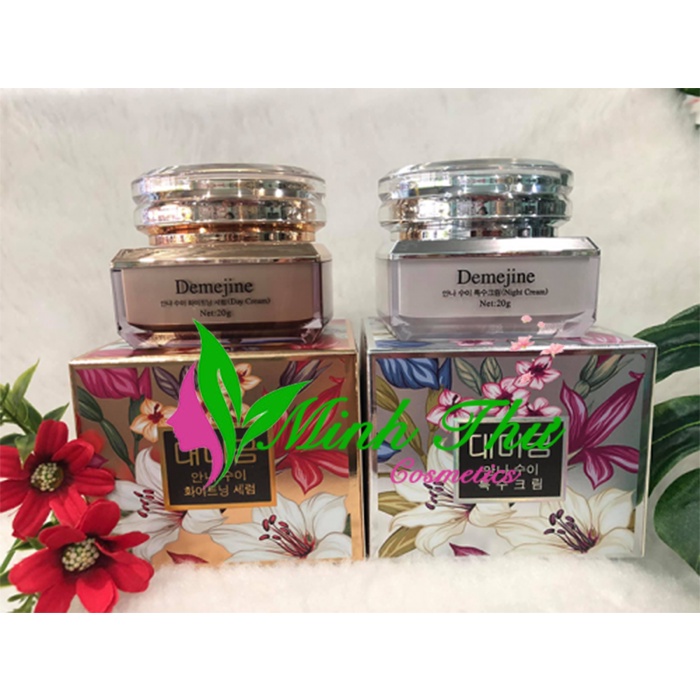 Kem Demejine Trắng Da, Mờ Vết Thâm Mụn, Nám.Tàn Nhang.Giữ Se Khít Lỗ Chân Lông . 20g
