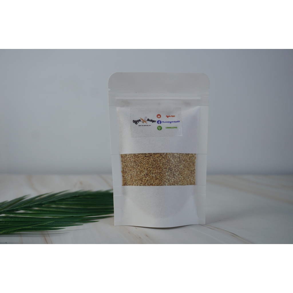 Hạt mè, vừng trắng 100g nguyên liệu làm bánh trung thu