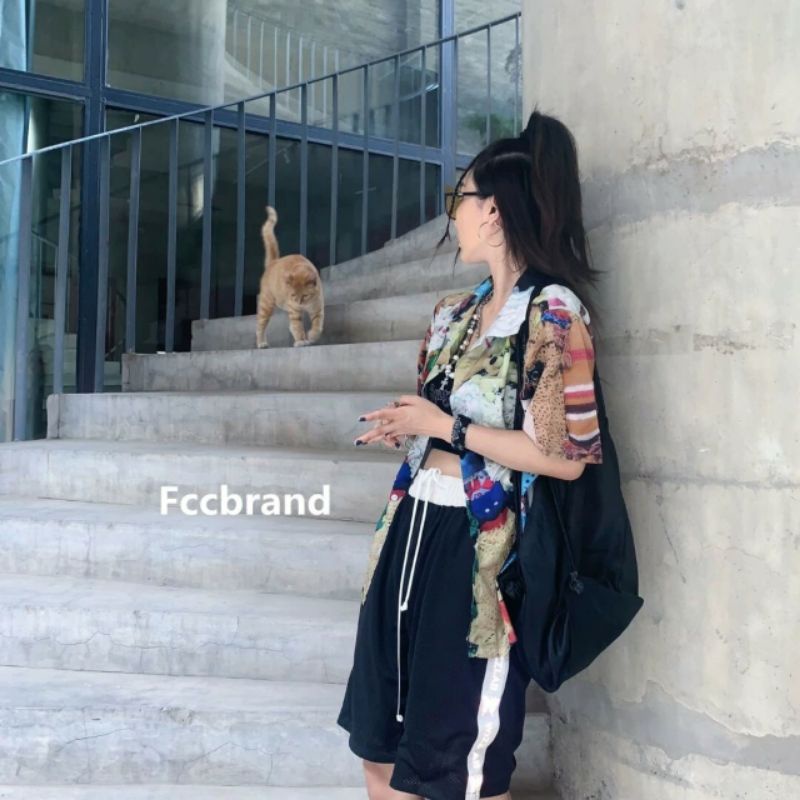 Áo Sơ Mi Tay Ngắn Unisex Cổ Bẻ Phông Cách Hàn Quốc Freesize