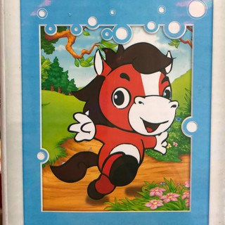 Tranh Đính Đá tự làm CON NGỰA. Kích Thước: 30cm x 36cm