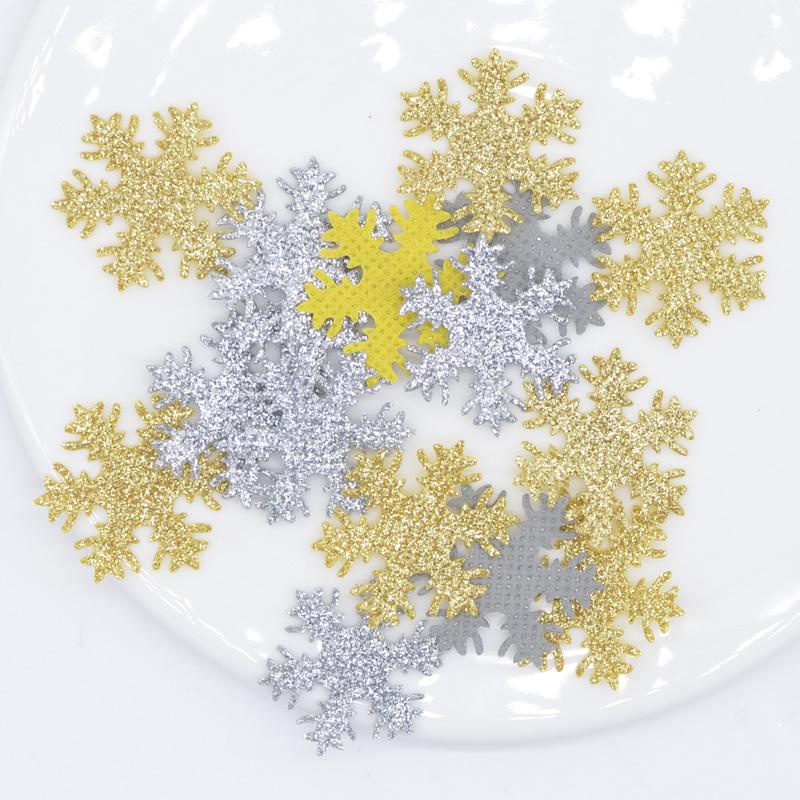 Set 100 Bông Tuyết 30mm Màu Bạc Lấp Lánh Dùng Để Trang Trí Đồ Thủ Công