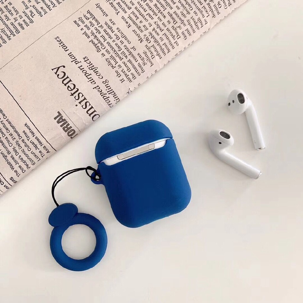 Vỏ bảo vệ hộp sạc tai nghe bluetooth không dây Apple AirPods 1/2 bằng silicon mềm in tên thương hiệu Champion 3D