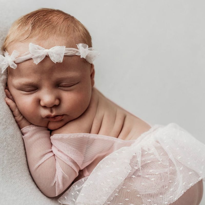 ❀INN Newborn Lace Romper+Baby Headband Photo Clothing Photography Props Shower Gift