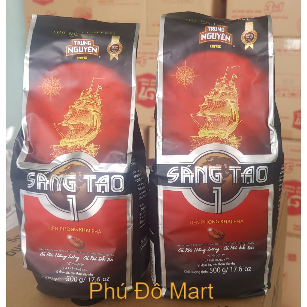 Cà Phê Rang Xay Trung Nguyên Sáng Tạo 1 _ Loại Gói 500g