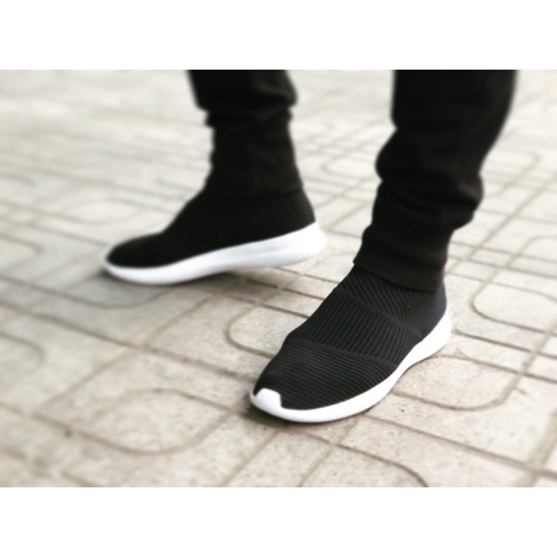 Giầy thể thao Sneakerap NMD CS1 black/white ráp đế