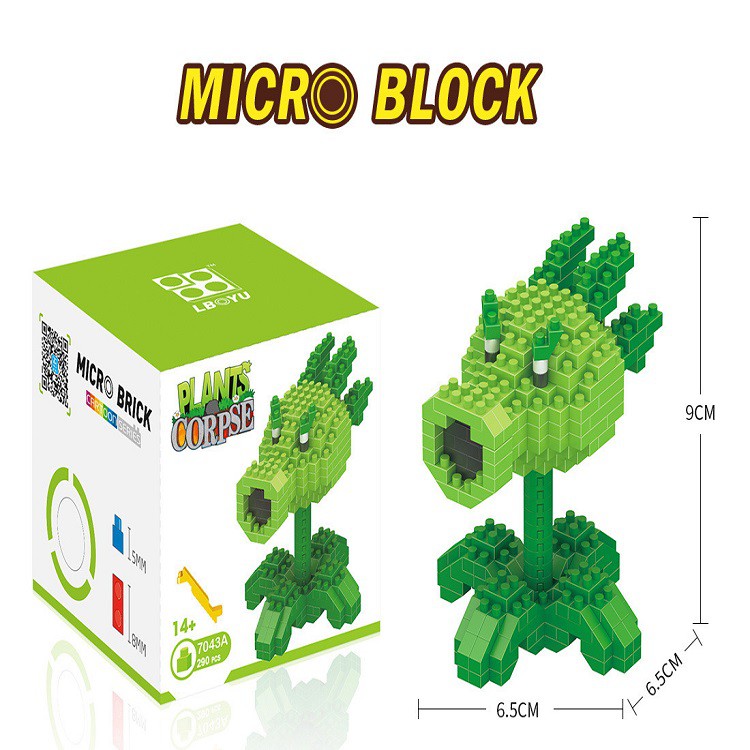 Bộ Sản Phẩm Đồ Chơi Lắp Ráp Plants Vs Zombies, Mô Hình Zombie Chất Liệu Cao Cấp Cho Bé annhienstore