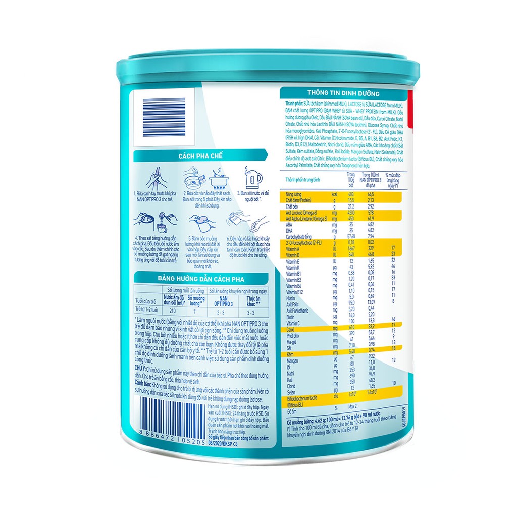 Sữa Bột Nestle NAN OPTIPRO 3 HM-O Hộp 1.7kg