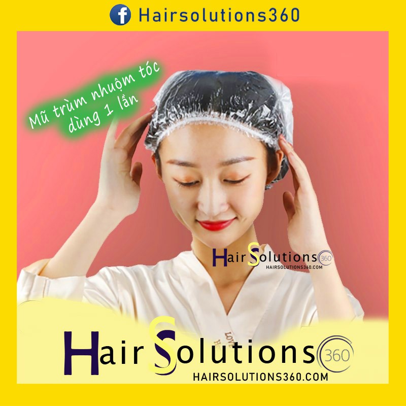 Mũ trùm nhuộm tóc dùng 1 lần, mũ trùm đầu nilong - Hairsolutions360