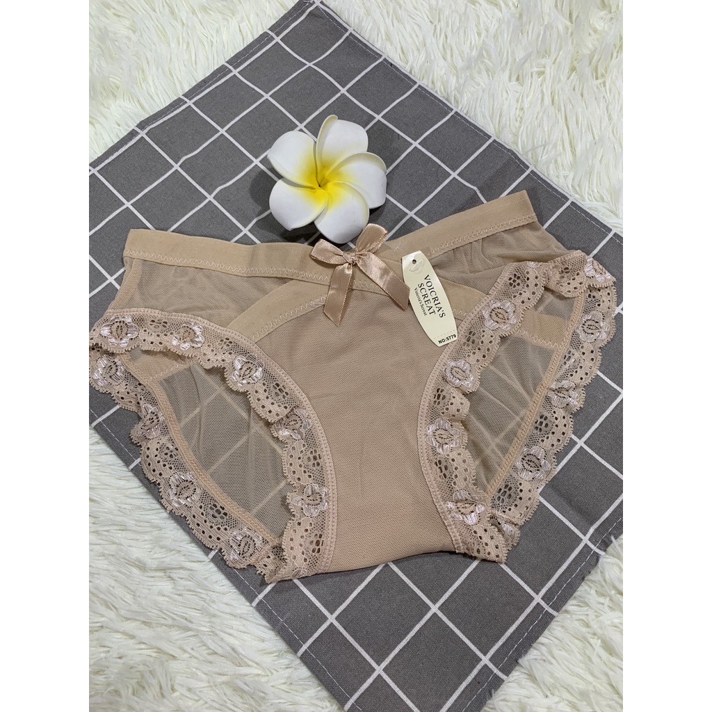 Quần Lót Nữ Cạp Chéo Thiết Kế Lưới Sexy Siêu Thoáng Mát (BẦU BÍ NHỎ BON CHEN) QL5779