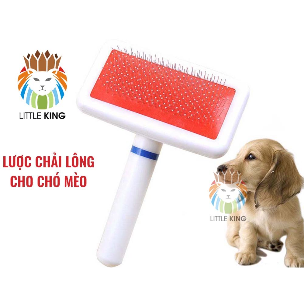 Lược chải lông chó mèo, làm bông lông, lấy lông chết cho thú cưng Little King pet shop