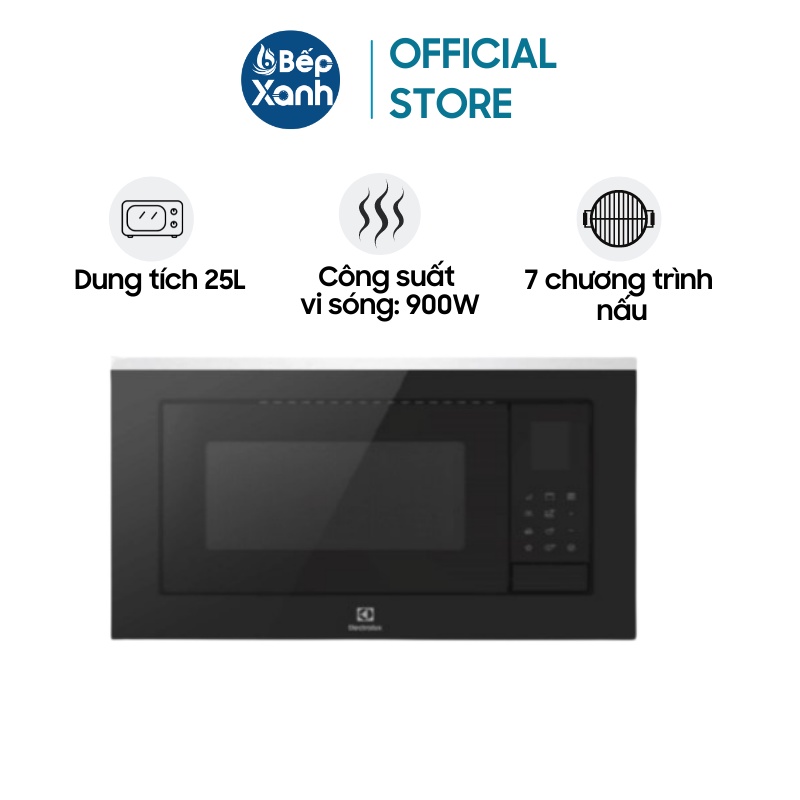 [Mã ELHADEV giảm 4% đơn 300K] [FREESHIP HCM] Lò Vi Sóng Âm Tủ Kết Hợp Nướng Electrolux EMSB25XG - 7 Chương Trình Nấu