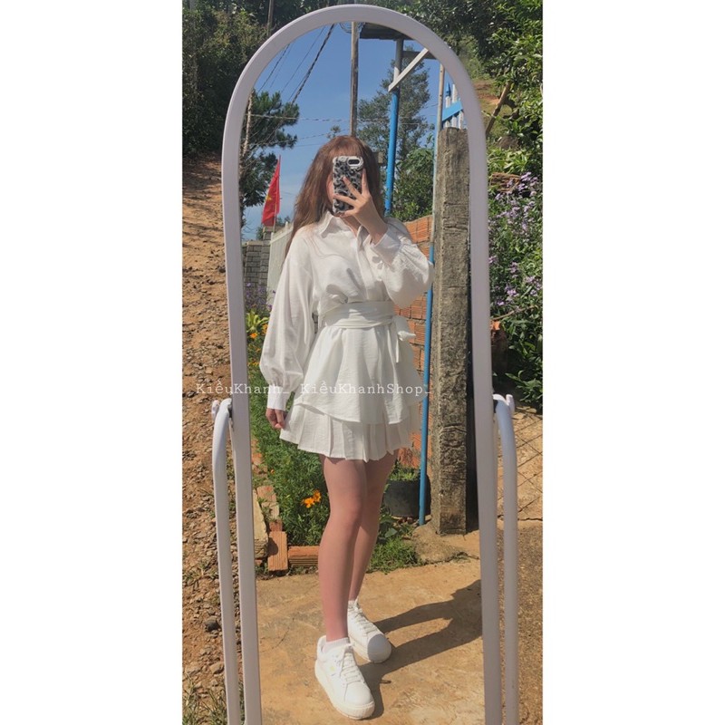 Set 3 món sơmi + cv (Ảnh thật shop chụp) Hàng chuẩn L1 | BigBuy360 - bigbuy360.vn