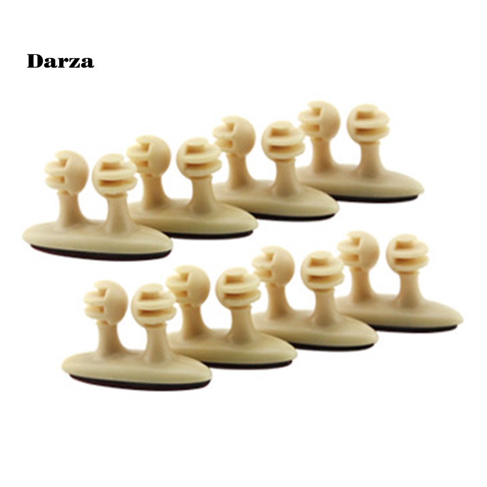 Dar DAR DAR ✤ Set 8 Kẹp Giữ Dây Cáp Xe Hơi