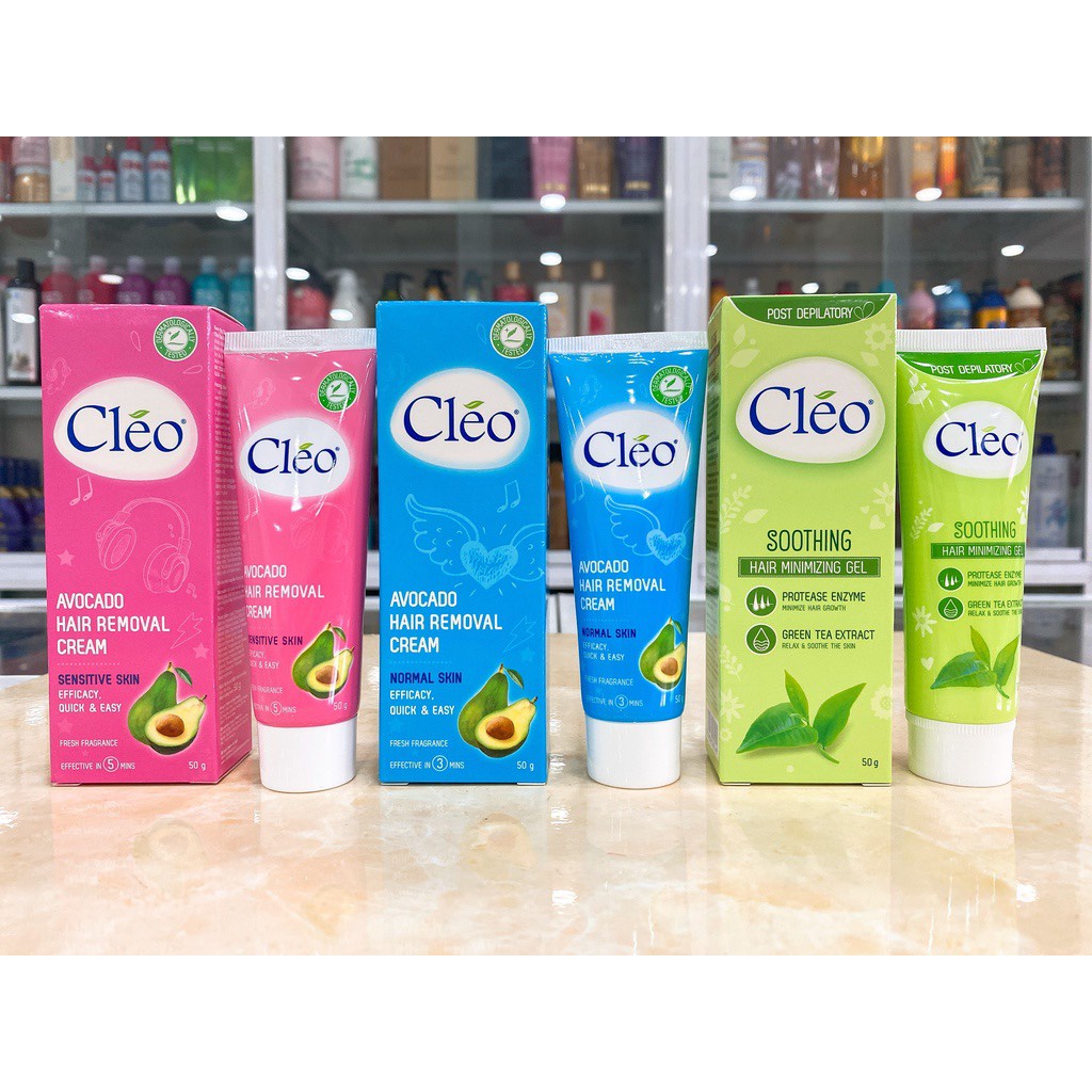 Kem Tẩy Lông CLEO Cho Da Thường Và Da Nhạy Cảm  Tinh Chất Bơ (50g)