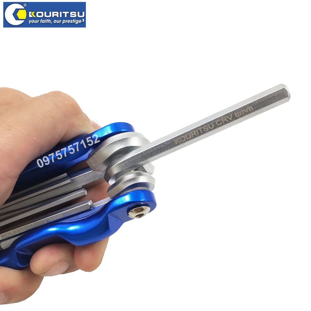 Bộ lục giác gập Nhật Bản Kouritsu M00812, Fukuoka