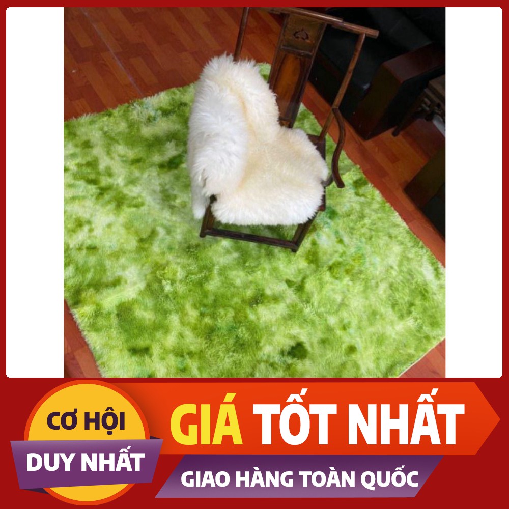 Thảm lông loang trải sàn lông dày hàng loại 1( kích thước 1m6x2m- Mặt sau chống trượt)