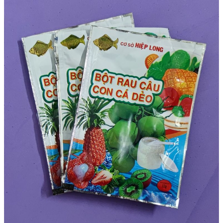 Bột rau câu con cá dẻo 12g