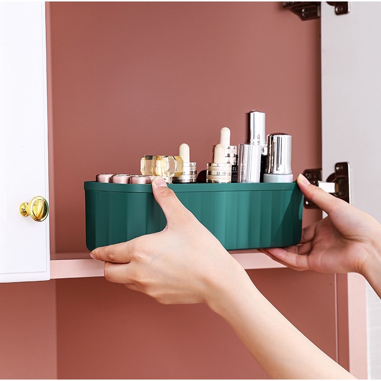 Hộp đựng vớ/ mỹ phẩm/ dụng cụ văn phòng,có vách ngắn,nắp đậy tiện lợi mẫu mã đẹp lịch sự | Hàng có sẵn giao ngay | HCM