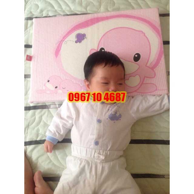 Gối Cao Su KUKU Gối Cao Su Non Chống Ngạt Cho Bé Sơ Sinh KU2047  Chính Hãng