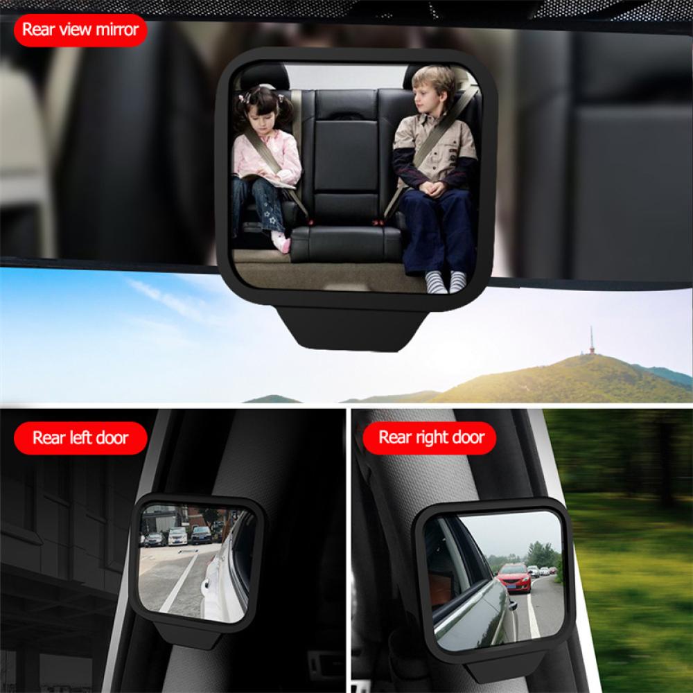 Gương Chiếu Hậu Q9W5 Xoay 360 Độ Tự Động Quan Sát Em Bé Cho Xe Hơi