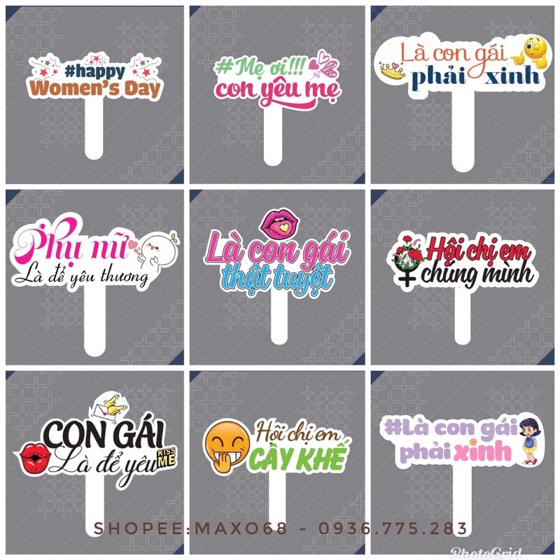 Hashtag ngày lễ 8/3 -20/10, Thiết kế MIỄN PHÍ theo yêu cầu