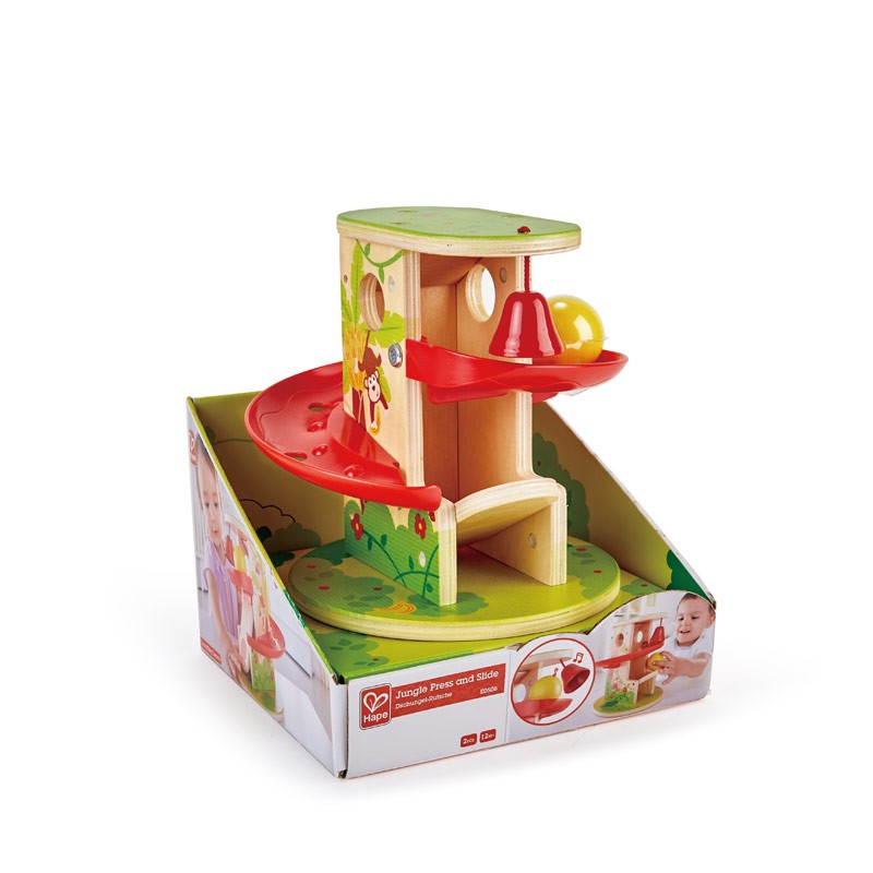 tiNiStore-Đồ chơi bằng gỗ vòng trượt rừng xanh HAPE E0508A