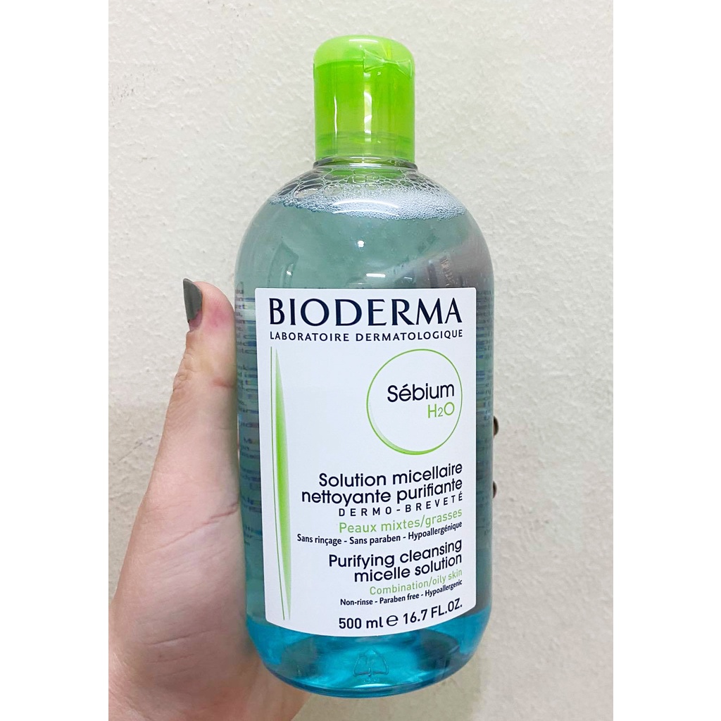 Nước tẩy trang Pháp bioderma 500ml dành cho da dầu và da mụn | BigBuy360 - bigbuy360.vn