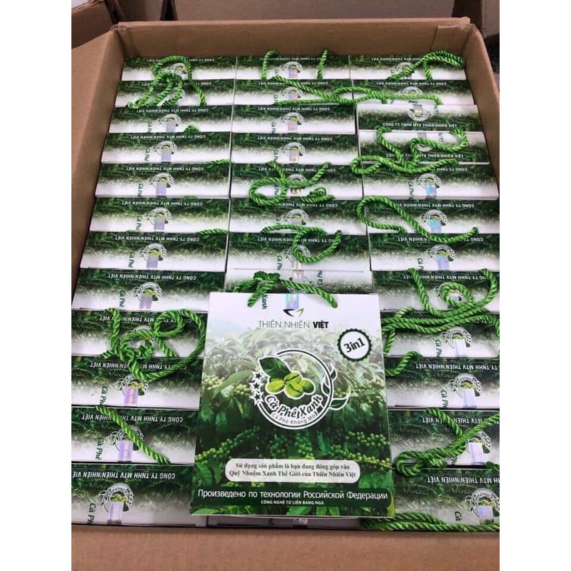 Cà Phê Xanh Thiên Nhiên Việt Hộp 10 gói