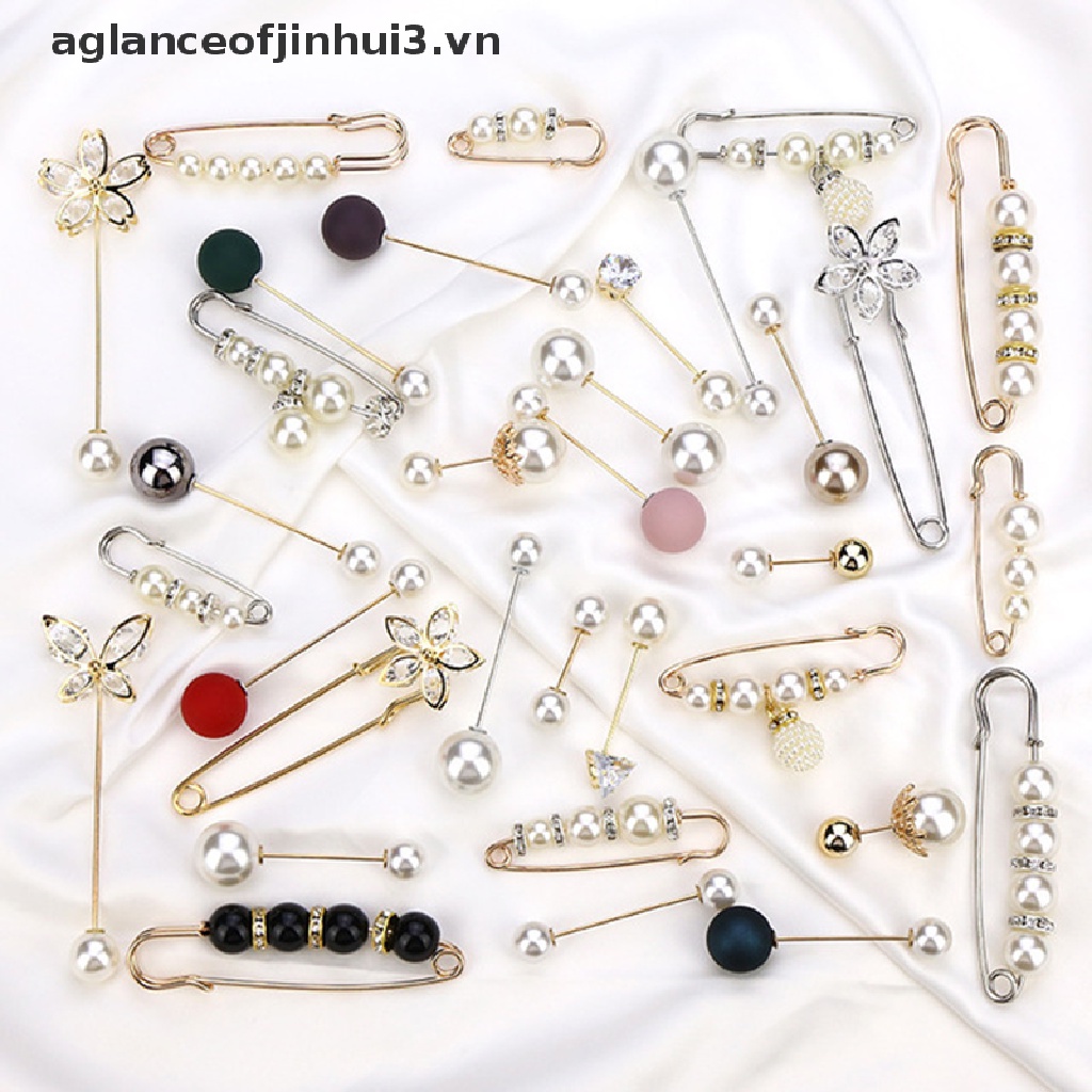 * * Afhvn * * Trâm Cài Áo Sweater / Đầm / Cài Áo Đính Ngọc Trai