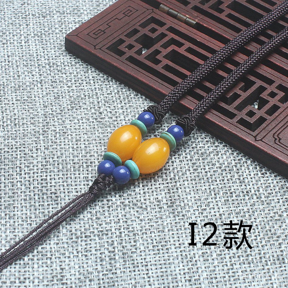 Mặt Vòng cổ đá mã não bện thủ công đa dạng sáng tạo