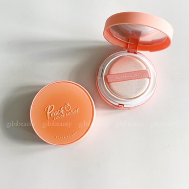 Phấn nước Cushion đào Blackrouge peach cover velvet | BigBuy360 - bigbuy360.vn