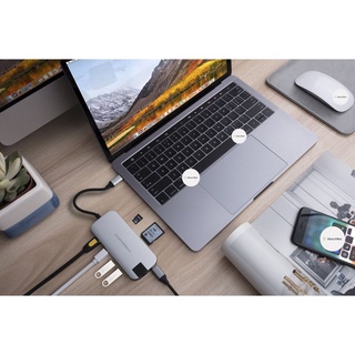Cáp Hyper drive SLIM 8 in 1 USB-C Hub for MácBook, PC & Devices