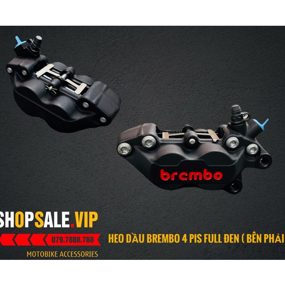 Heo Brembo 4Pis P4 Màu Đen Chính Hãng (Bên Phải)