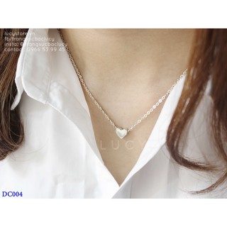 Dây chuyền bạc mặt trái tim nhỏ bạc Lucy - DC004