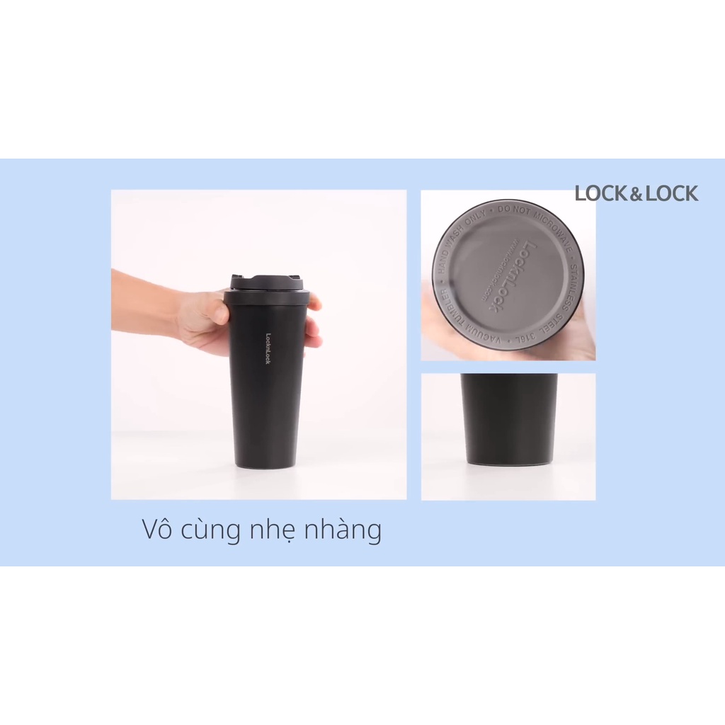 Ly Giữ Nhiệt Lock&Lock Energetic One-Touch Tumbler LHC3249 - 550ML - Bình Giữ Nhiệt Lock&Lock