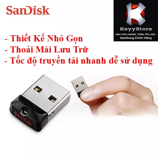 ❤️KeyyStore❤️ USB 32GB Sandisk CZ33 Mini Chính Hãng  USB Mini Siêu Bền Tốc Độ Cao