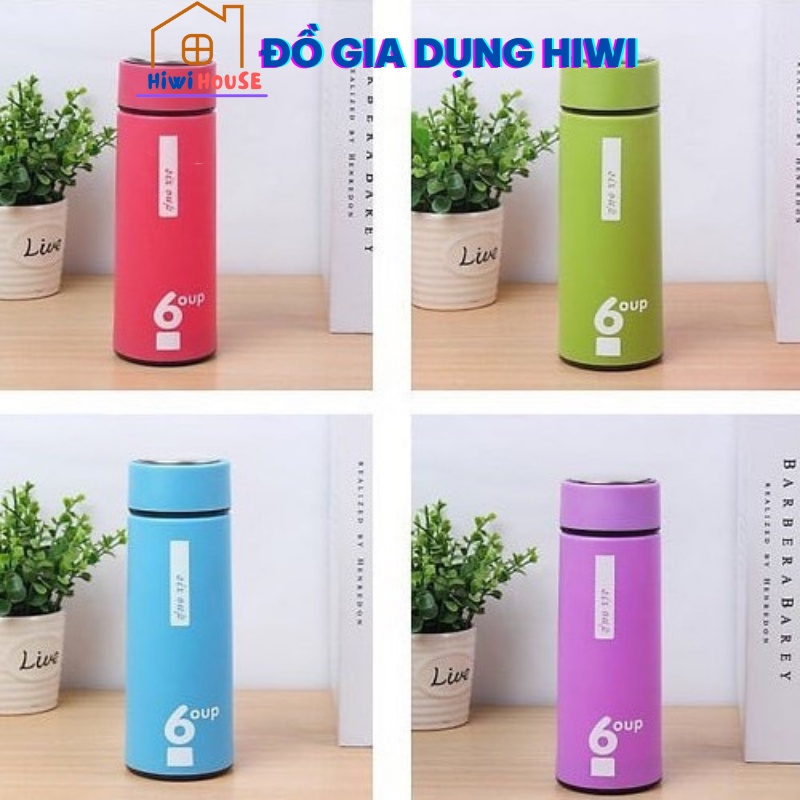 Bình nước thủy tinh có lớp nhựa chống nóng giữ nhiệt 6OUP