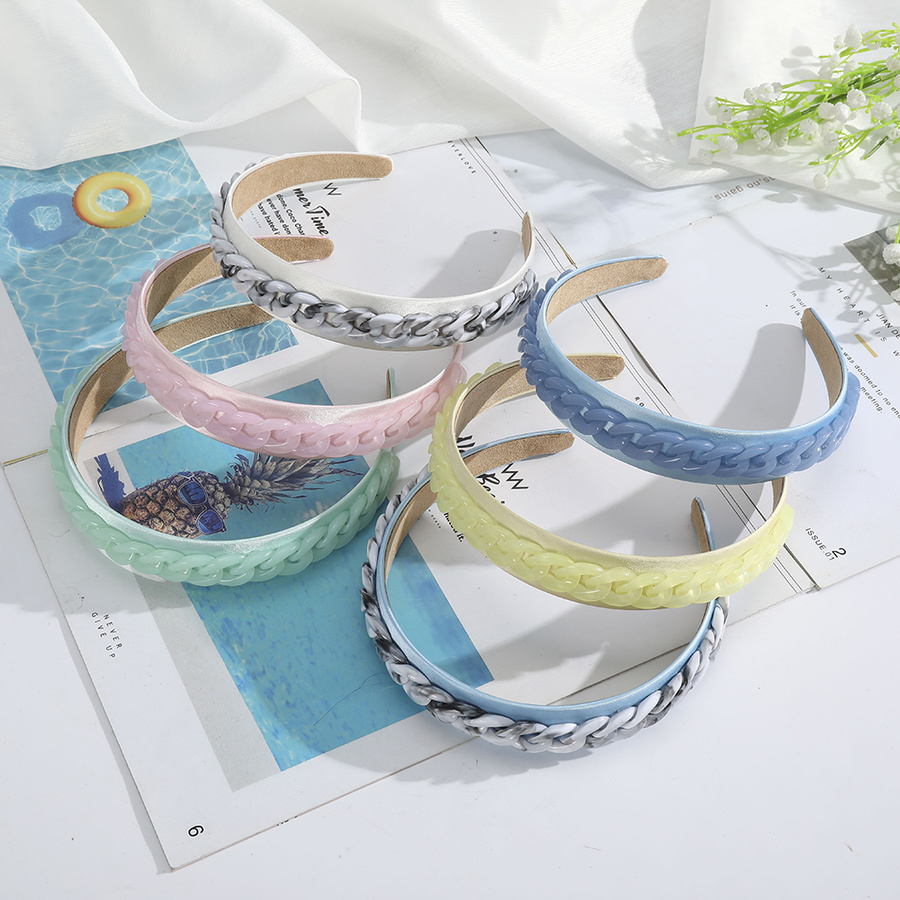 Băng Đô Cài Tóc Màu Trơn Kiểu Dáng Xinh Xắn Thời Trang