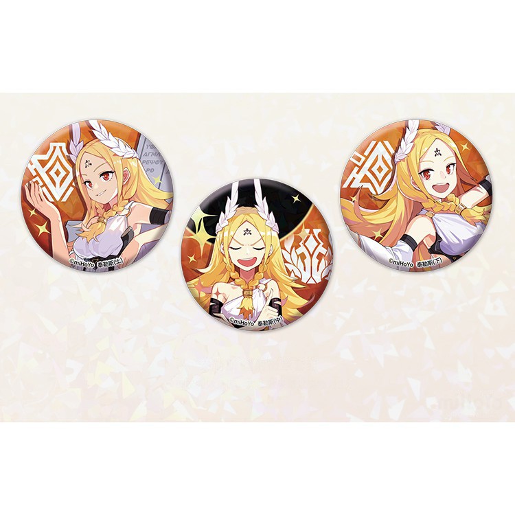 Huy hiệu cài áo IN HÌNH Honkai Impact chibi dễ thương xinh xắn mẫu 4