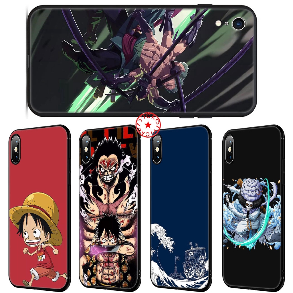 Ốp điện thoại silicon mềm in hình luffy cho iPhone XS Max XR 10 X 6 6s 7 8 Plus 5 5s