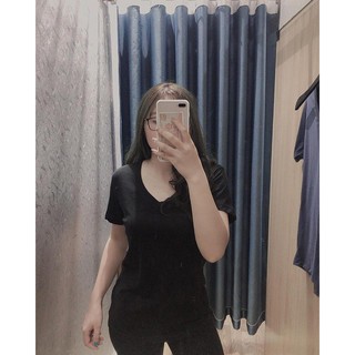 ÁO PHÔNG COTTON XƯỚC CỔ TIM (KÈM HÌNH THẬT)